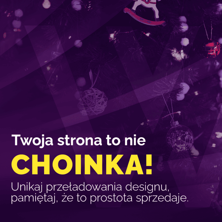Twoja strona to nie choinka
